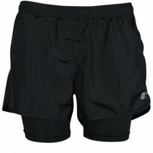 NEWLINE Damen 2-Lagen Sport Shorts - schwarz