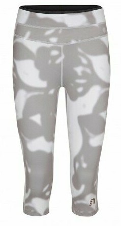 NEWLINE Damen 3-4 Laufhose Laufleggings - grau weiß marmoriert
