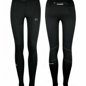 NEWLINE Damen Enge Laufleggings Thermo Laufhose - schwarz