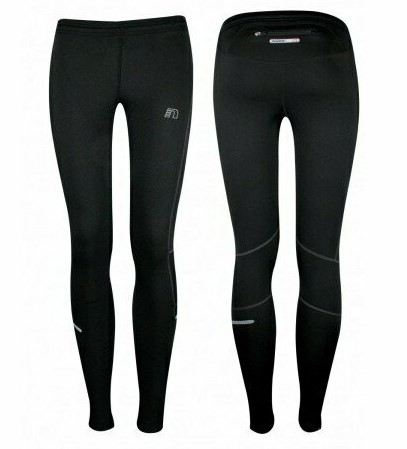 NEWLINE Damen Enge Laufleggings Thermo Laufhose - schwarz