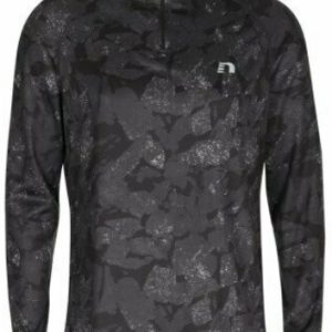 NEWLINE Herren Imotion Printed Shirt - grau-schwarz