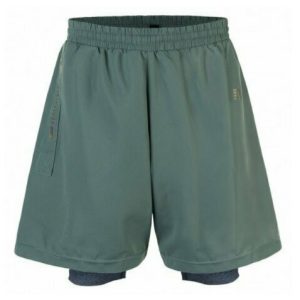 NEWLINE Herren Imotion Sport Shorts 2-Lagen - grün grau