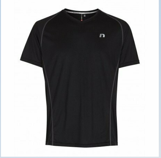 NEWLINE Herren Laufshirt Coolskin - schwarz